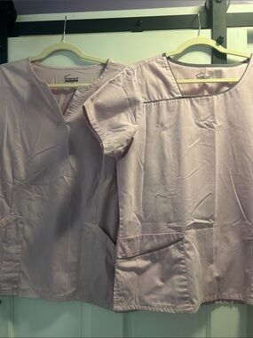 Butter-Soft Light Pink Scrub Set